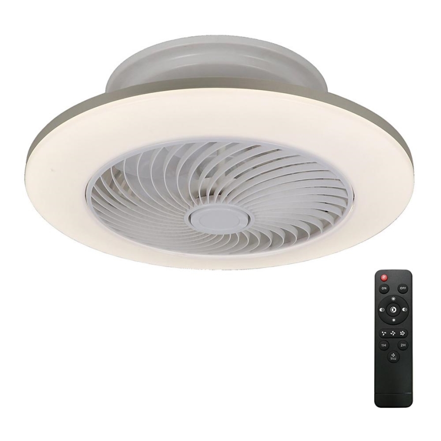 Rabalux 6710 - LED Dimbar taklampa med fläkt DALFON LED/36W/230V+ Fjärrkontroll
