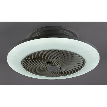 Rabalux 6710 - LED Dimbar taklampa med fläkt DALFON LED/36W/230V+ Fjärrkontroll