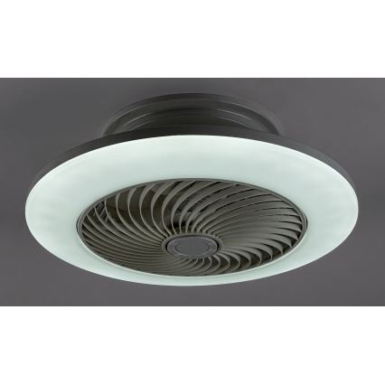 Rabalux 6710 - LED Dimbar taklampa med fläkt DALFON LED/36W/230V+ Fjärrkontroll