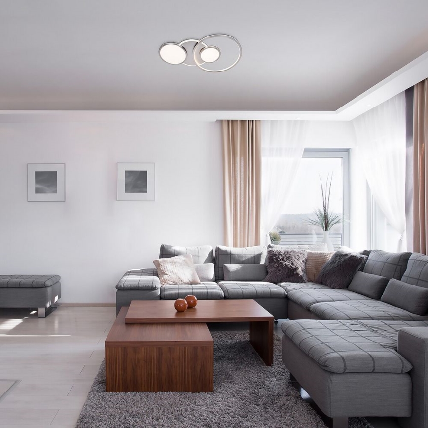 Rabalux - LED fäst ljuskrona LED/50W/230V skinande krom