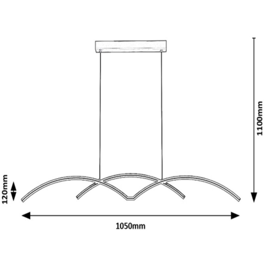 Rabalux - LED ljuskrona med upphängningsrem LED/40W/230V