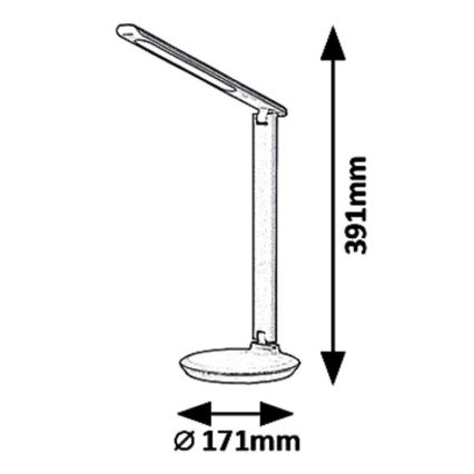 Rabalux 6979 - LED Dimbar Bordslampa OSIAS LED/9W/230V