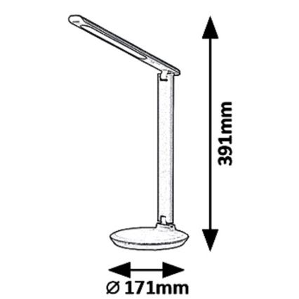 Rabalux 6980 - LED Dimbar Bordslampa OSIAS LED/9W/230V