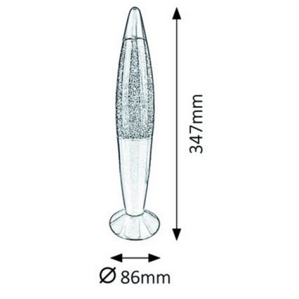 Rabalux 7008 - Bordslampa Barn GLITTER 1xE14/25W/230V