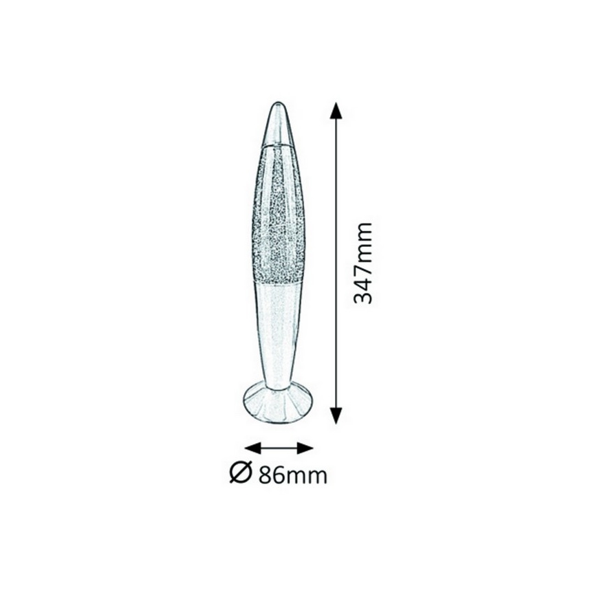 Rabalux 7008 - Bordslampa Barn GLITTER 1xE14/25W/230V