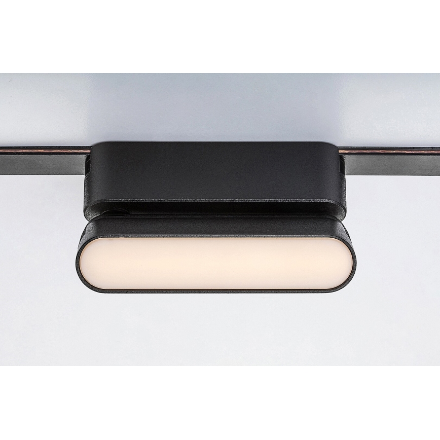 Rabalux - LED Takljus för 1-fas skenssystem LED/6W/230V 3000K 11,5 cm svart