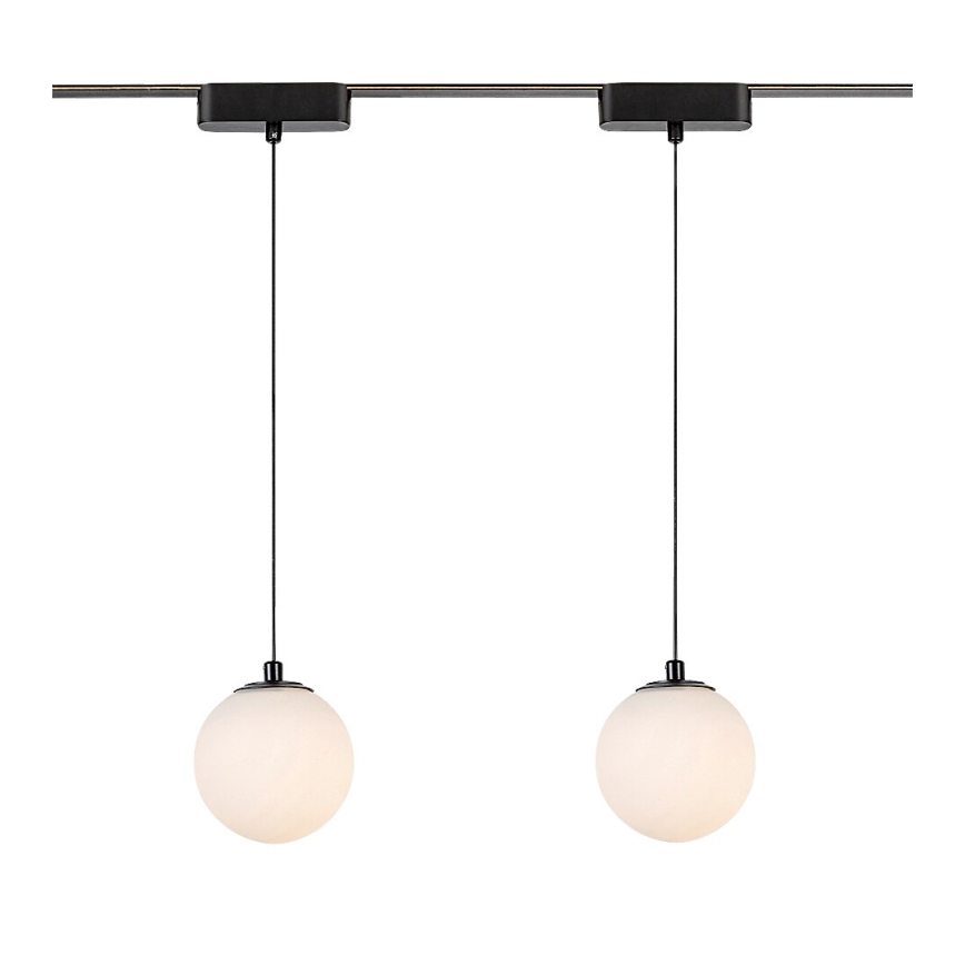 Rabalux - LED ljuskrona med textilsladd för 1-fas skensystem LED/5W/230V 3000K svart