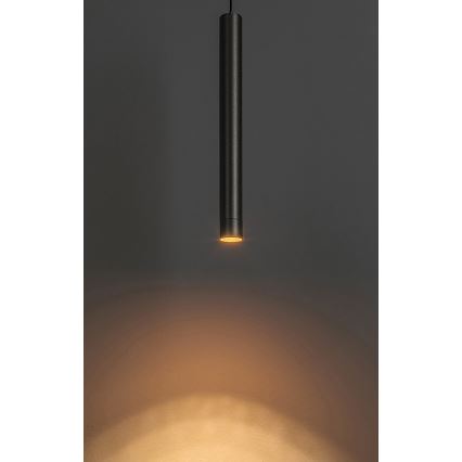Rabalux - LED ljuskrona med textilsladd för 1-fas skensystem LED/5W/230V 3000K svart