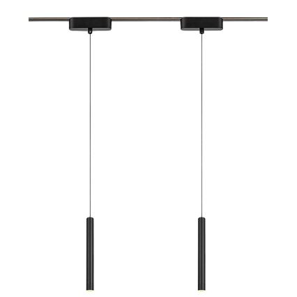 Rabalux - LED ljuskrona med textilsladd för 1-fas skensystem LED/5W/230V 3000K svart