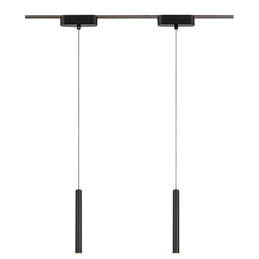 Rabalux - LED ljuskrona med textilsladd för 1-fas skensystem LED/5W/230V 3000K svart