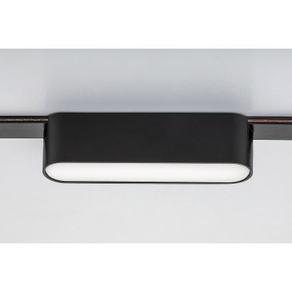 Rabalux - LED Takljus för 1-fas skenssystem LED/6W/230V 3000K 11,5 cm svart