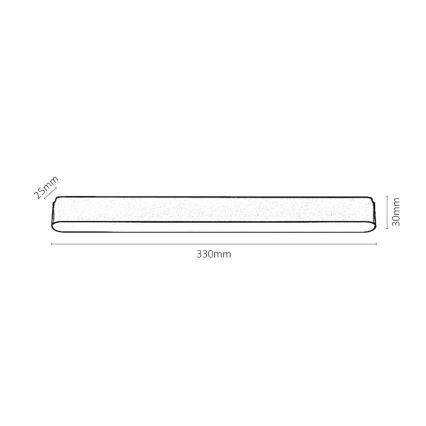 Rabalux - LED Takljus för 1-fas skenssystem LED/16W/230V 4000K 33 cm svart