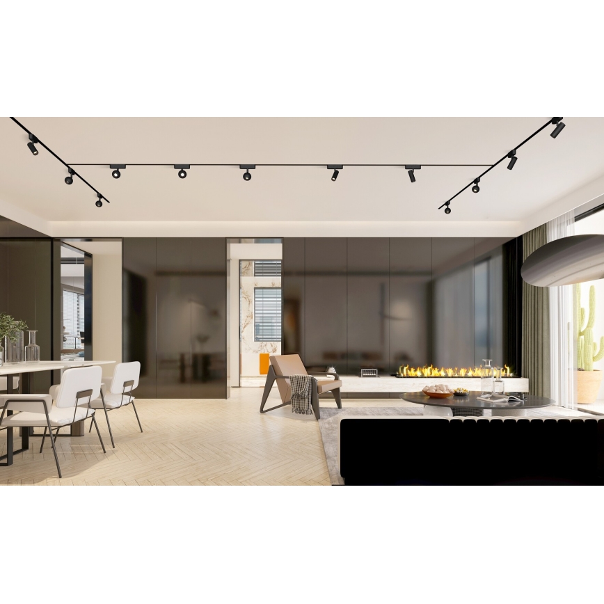 Rabalux - LED Spotlight för 1-fas skensystem LED/10W/24V 4000K svart