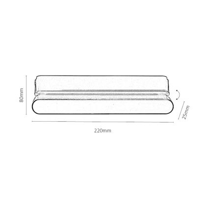 Rabalux - LED Takljus för 1-fas skenssystem LED/12W/230V 4000K 22 cm svart