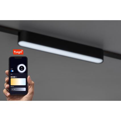 Rabalux - LED Dimbar taklampa för 1-fas skensystem LED/12W/24V 2700-5500K Wi-Fi Tuya 22 cm svart