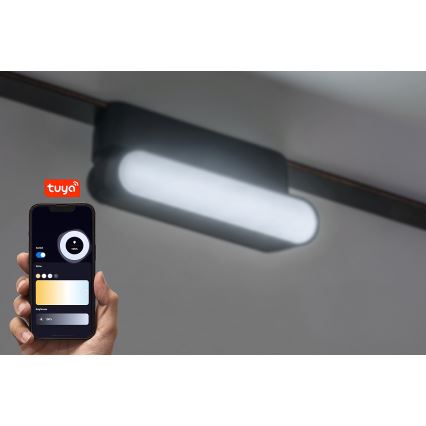 Rabalux - LED Dimbar taklampa för 1-fas skensystem LED/4W/24V 2700-5500K Wi-Fi Tuya 11,5 cm svart