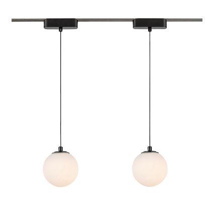Rabalux - LED ljusreglerad ljuskrona på textilsladd för 1-fas skensystem LED/5W/24V 2700-5500K Wi-Fi Tuya svart