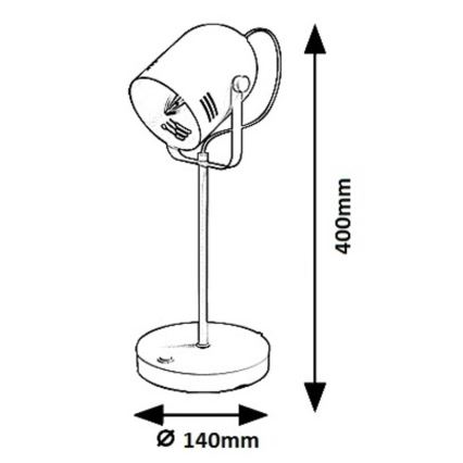Rabalux 7015 - Bordslampa MINUET 1xE14/15W/230V
