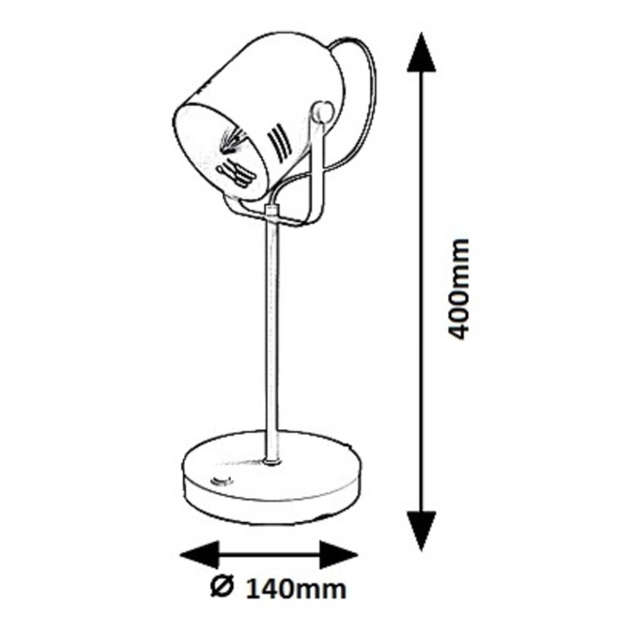 Rabalux 7015 - Bordslampa MINUET 1xE14/15W/230V