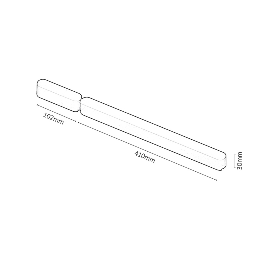 Rabalux - Strömförsörjning för ljus i skensystem 80W/230V Wi-Fi 10,2 + 41 cm svart
