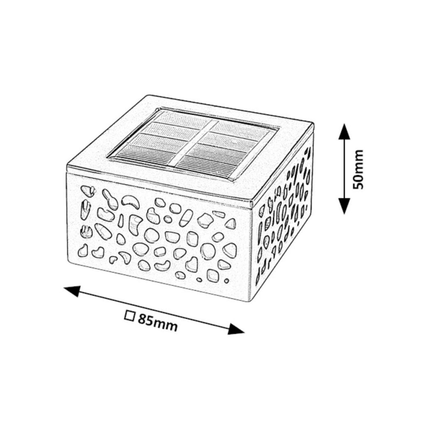 Rabalux - LED Solcellslampa LED/0,5W/1,2V IP44 600 mAh