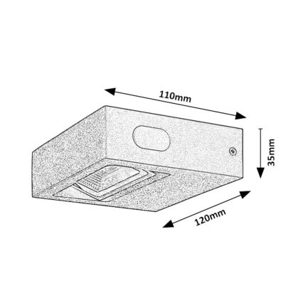 Rabalux - LED vägglampa för utomhusbruk LED/7W/230V IP65