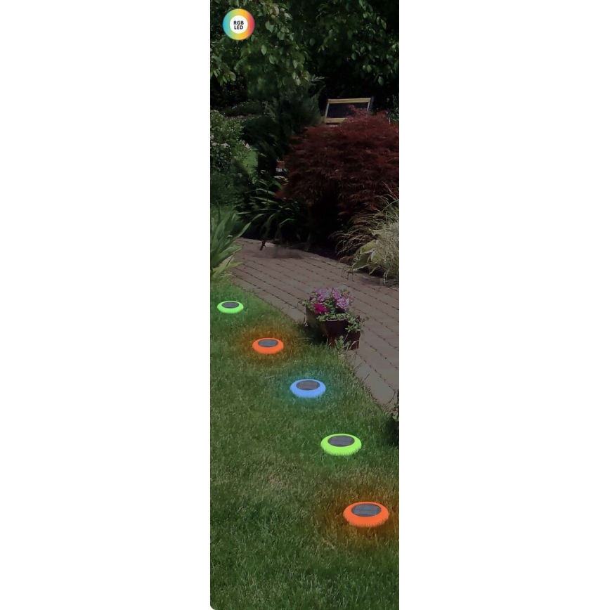 Rabalux - LED RGB solcellsbelysning LED/0,6W/3,7V IP65