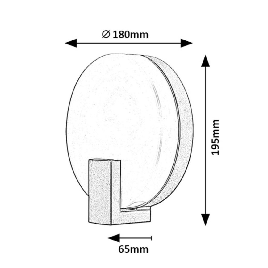 Rabalux - LED vägglampa för utomhusbruk LED/10W/230V IP44