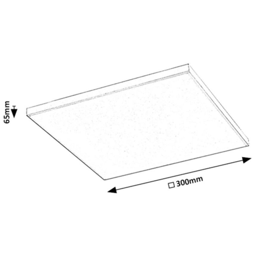 Rabalux - LED RGB dimbar taklampa LED/18W/230V 3000-6500K 30x30 cm + fjärrkontroll