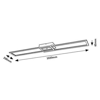 Rabalux - LED Dimbar taklampa LED/38W/230V 3000-6500K Wi-Fi Tuya + fjärrkontroll