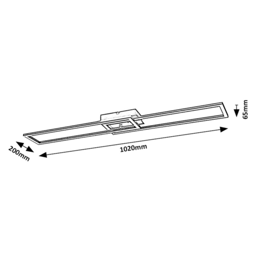 Rabalux - LED Dimbar taklampa LED/38W/230V 3000-6500K Wi-Fi Tuya + fjärrkontroll