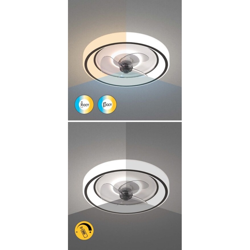 Rabalux - LED Dimbar takfläkt LED/67W/230V 3000-6000K + fjärrkontroll