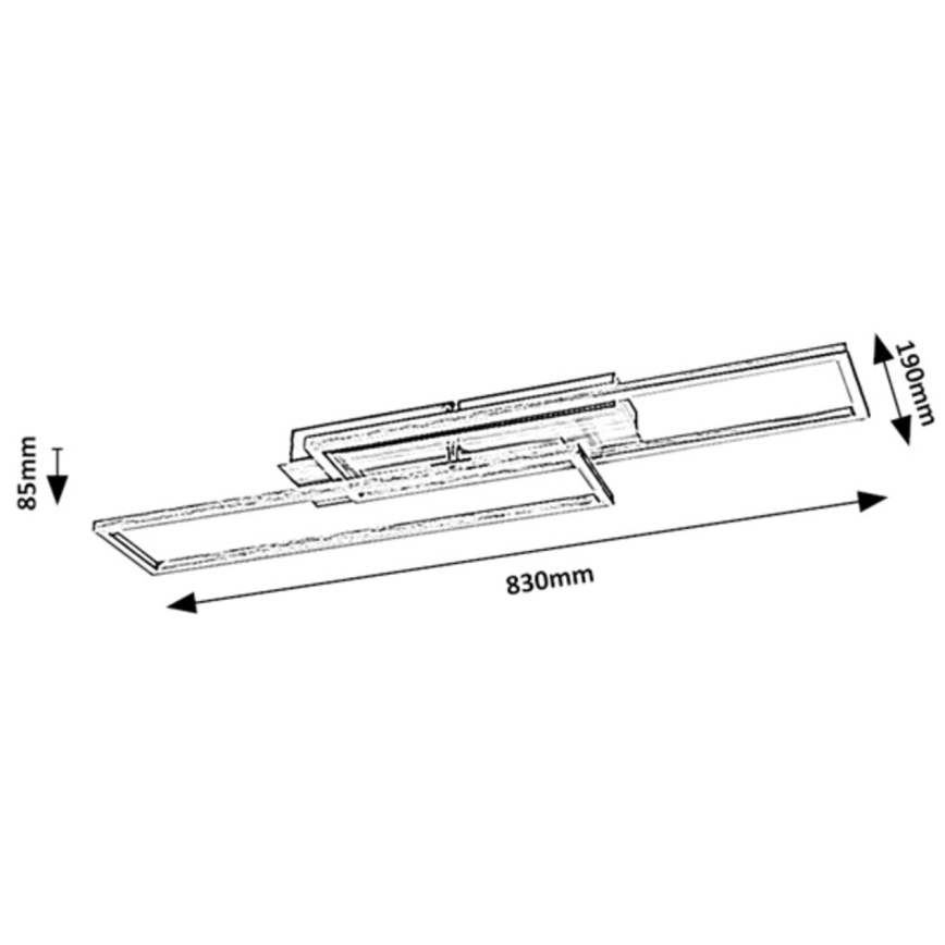Rabalux - LED Dimbar taklampa LED/40W/230V 4000K