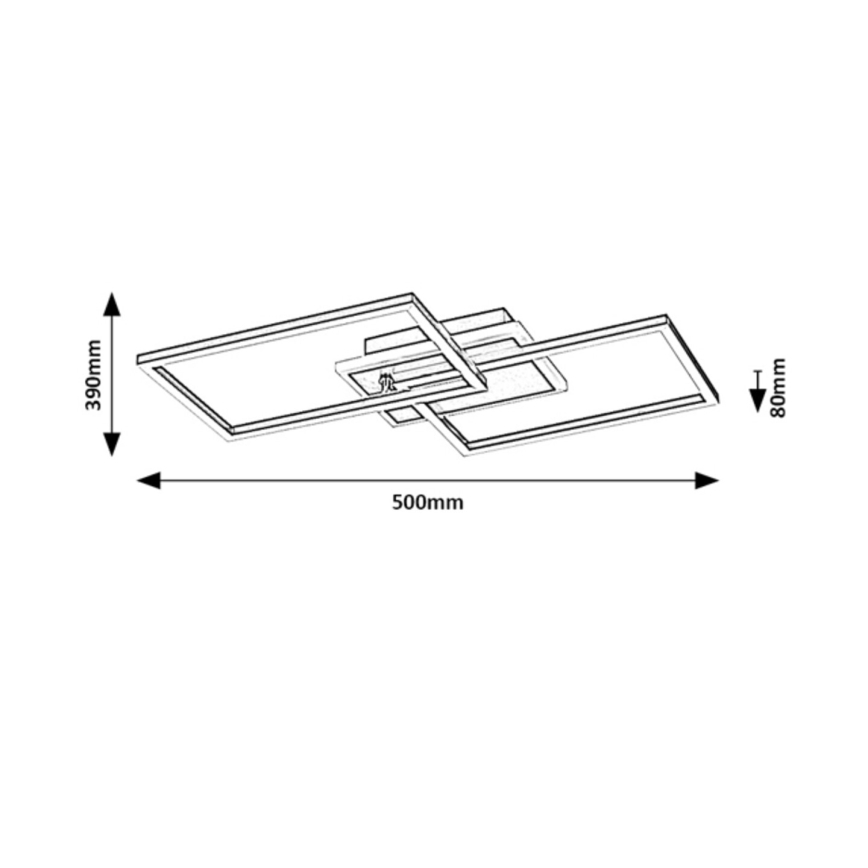 Rabalux - LED taklampa LED/40W/230V 3000K svart