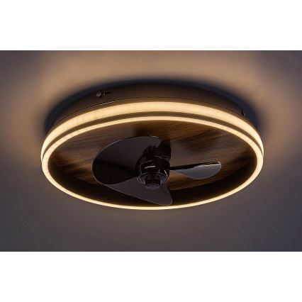 Rabalux - LED Dimbar taklampa med fläkt LED/30W/230V 3000-6500K + fjärrkontroll