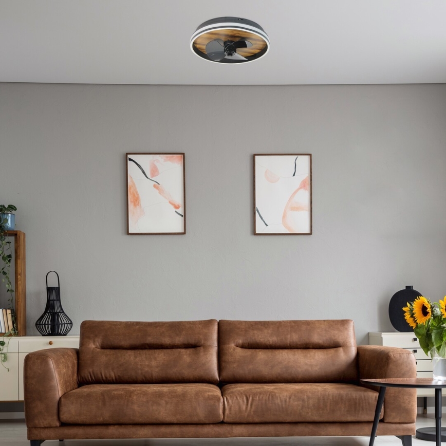 Rabalux - LED Dimbar taklampa med fläkt LED/30W/230V 3000-6500K + fjärrkontroll