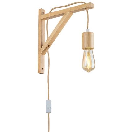 Rabalux - Vägglampa 1xE27/60W/230V bok