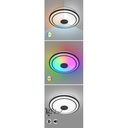 Rabalux - LED RGB Dimbar taklampa med högtalare LED/24W/230V 3000-6500K + fjärrkontroll