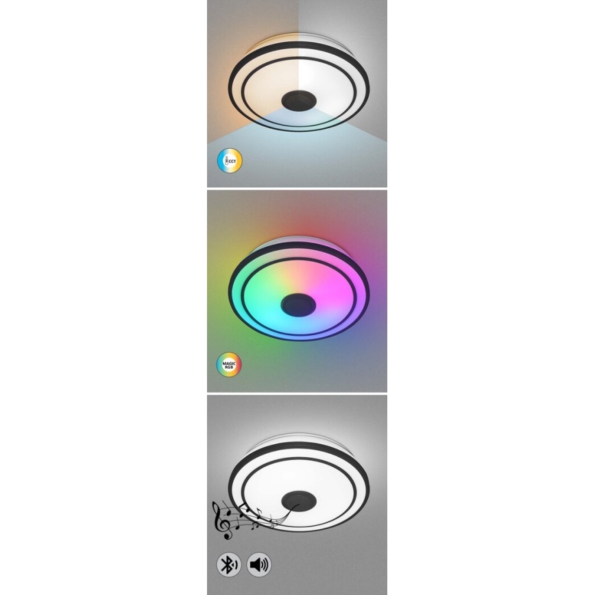 Rabalux - LED RGB Dimbar taklampa med högtalare LED/24W/230V 3000-6500K + fjärrkontroll