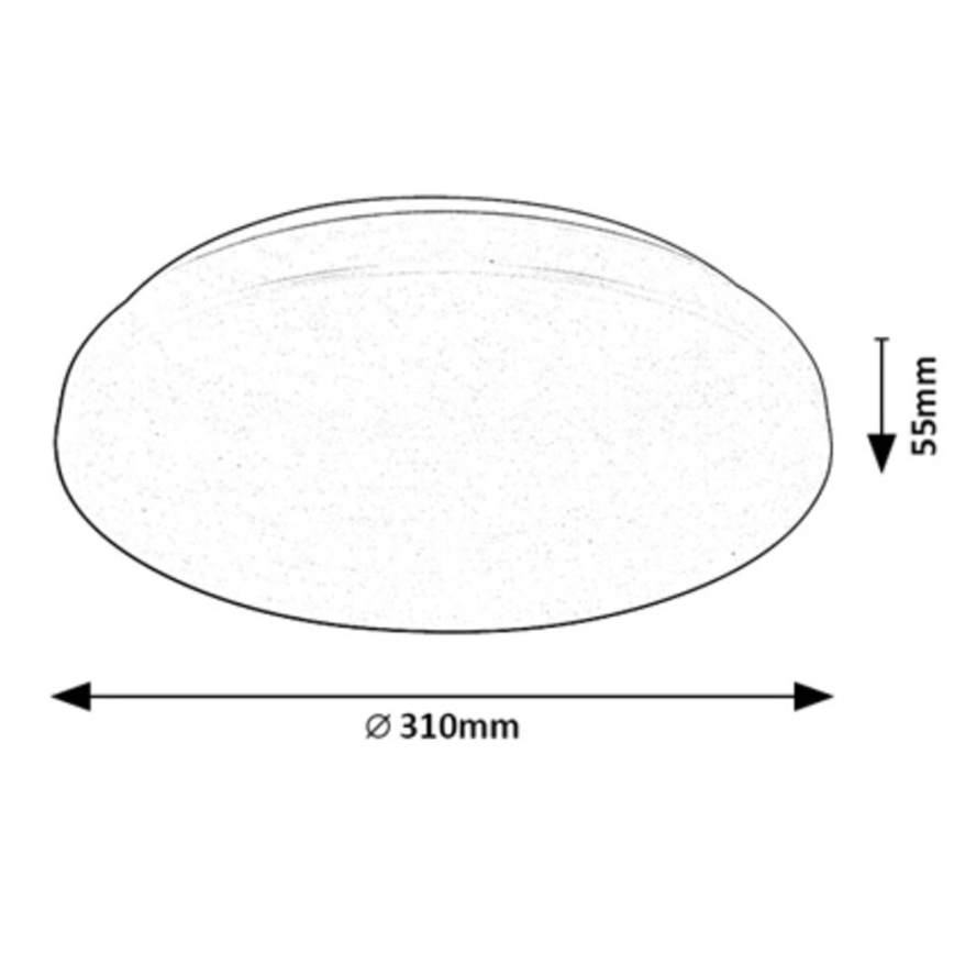Rabalux - LED RGB dimbar taklampa LED/24W/230V Wi-Fi Tuya 3000-6500K 31 cm