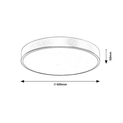 Rabalux - LED Dimbar taklampa LED/60W/230V 3000-6000K + fjärrkontroll