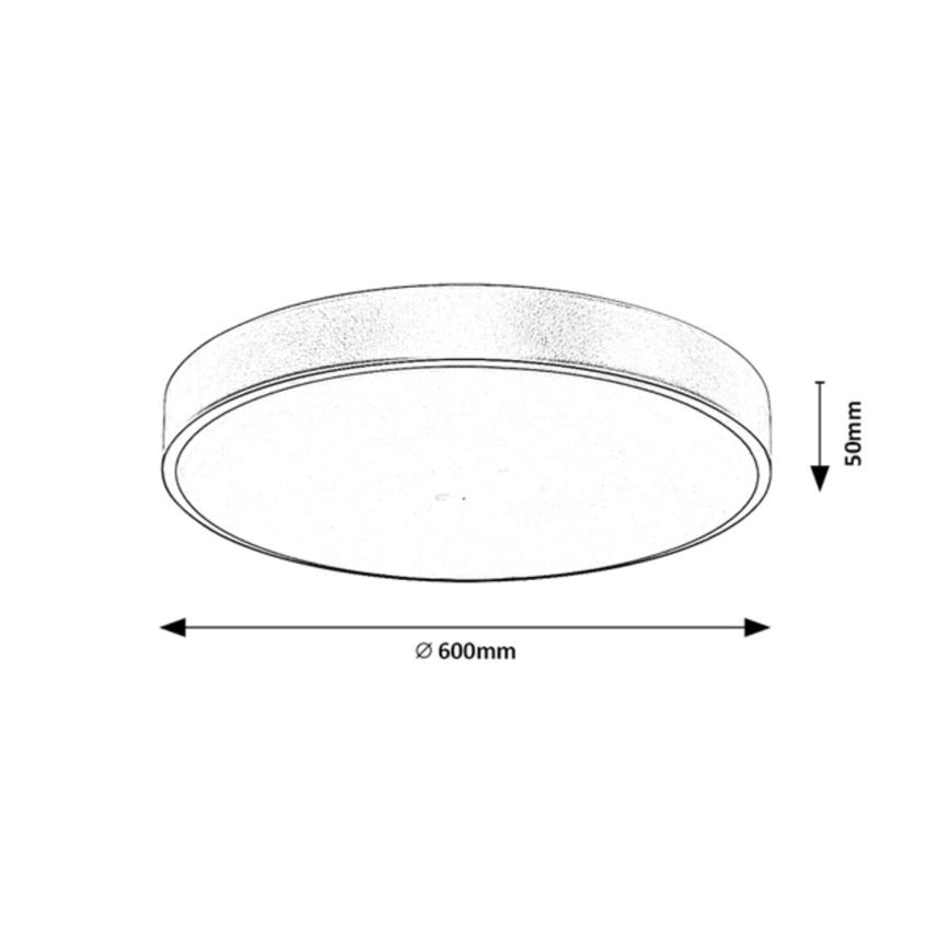 Rabalux - LED Dimbar taklampa LED/60W/230V 3000-6000K + fjärrkontroll