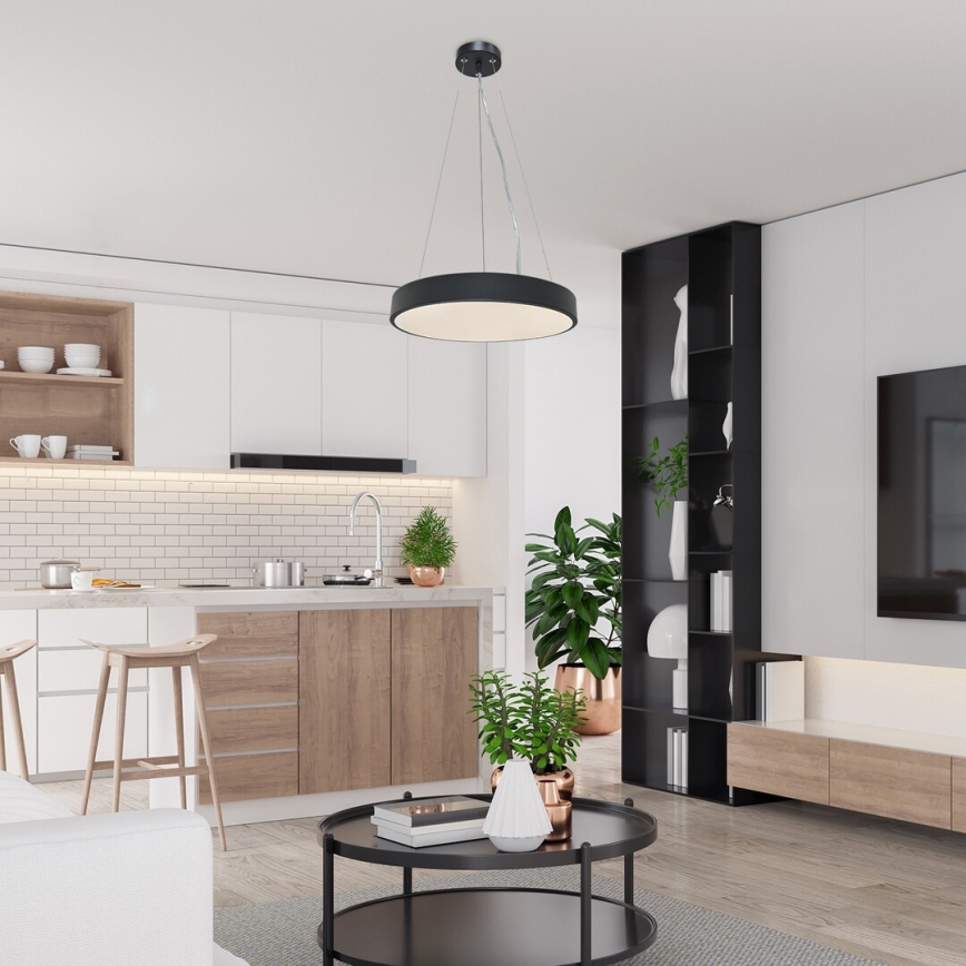 Rabalux - LED ljuskrona med textilsladd LED/36W/230V 3000K svart