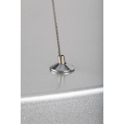 Rabalux - LED ljuskrona med textilsladd LED/36W/230V 4000K silver