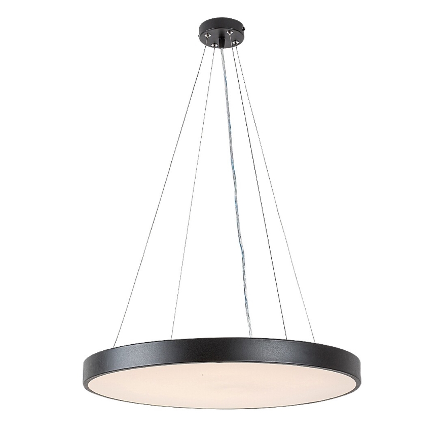 Rabalux - LED ljusreglerad ljuskrona på textilsladd LED/60W/230V 3000-6000K svart + fjärrkontroll