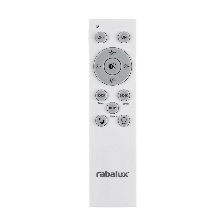 Rabalux - LED ljusreglerad ljuskrona på textilsladd LED/60W/230V 3000-6000K svart + fjärrkontroll