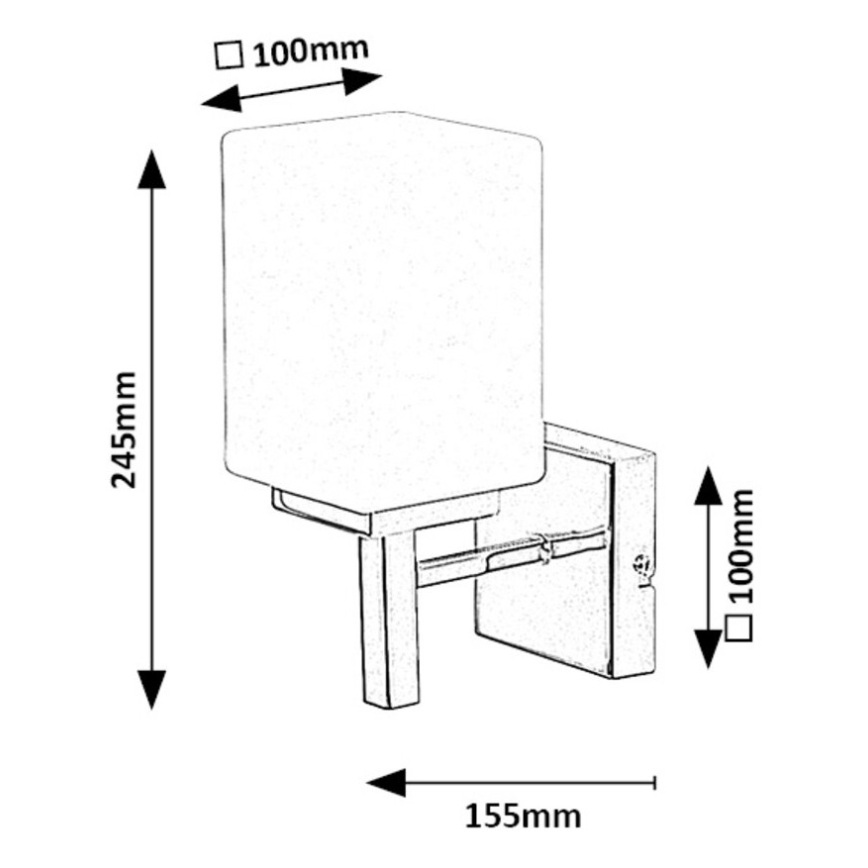 Rabalux - Vägglampa för badrum 1xE14/10W/230V IP44 skinande krom