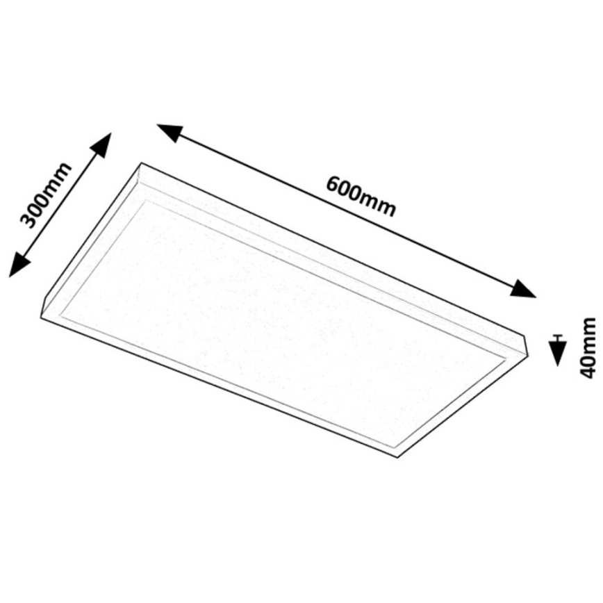 Rabalux - LED fäst panel LED/24W/230V 4000K 60x30 cm