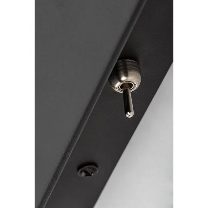 Rabalux - Vägglampa med hylla och USB port 1xGU10/25W/230V svart