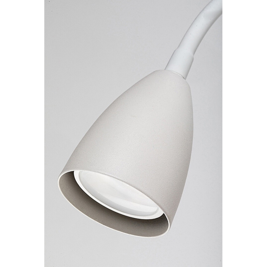 Rabalux - Vägglampa med hylla och USB port 1xGU10/25W/230V vit